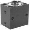 Hydraulic block cylinder, double-action